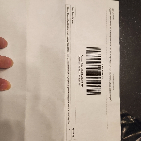 Black Quilted Sitiour Thermalux Heated Vest. Size Xtra small. Unisex. - Picture 11 of 13